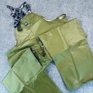 Helly Hansen Workwear Storm Mens 2XL Olive Green Waterproof Fishing Bib Overalls